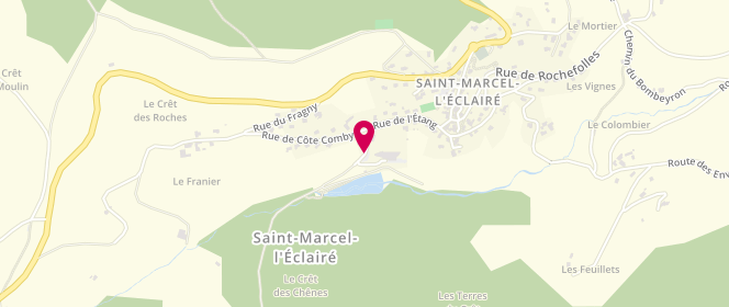 Plan de AL Les Temps des Loisirs, 315 Rue de l'Etang, 69170 Saint-Marcel-l'Éclairé