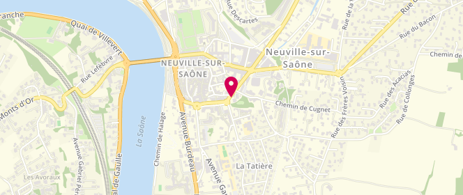 Plan de AL Espace Jeunesse, 8 Rue Pierre Dugelay, 69250 Neuville-sur-Saône
