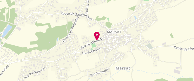 Plan de Accueil de loisirs Marsat, 10 Rue du Coudet, 63200 Marsat
