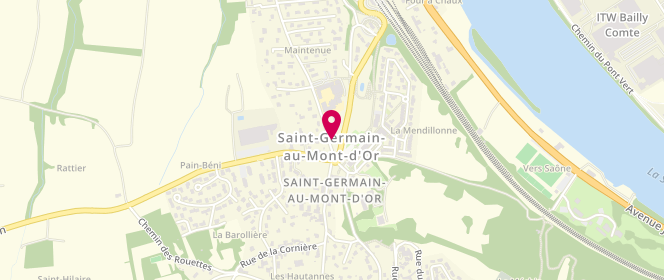 Plan de AL Acti'Jeunes, 2 Chemin de Maintenue, 69650 Saint-Germain-au-Mont-d'Or