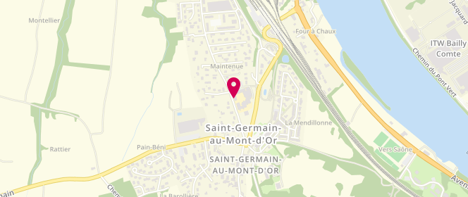 Plan de Accueil de loisirs du Caj Saint Germain au Mont d'Or, 6 Chemin de Maintenue, 69650 Saint-Germain-au-Mont-d'Or
