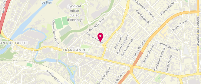 Plan de Cran-Gevrier Animation, 21 Rue du Vernay, 74960 Annecy