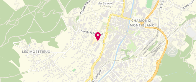 Plan de Accueil périscolaire Chamonix Centre Maternelle, 70 Route des Ecoles, 74400 Chamonix-Mont-Blanc