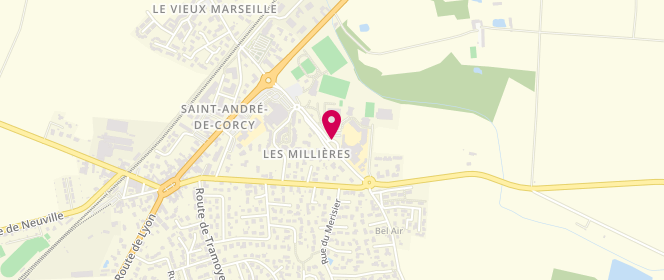 Plan de Accueil de loisirs du centre social l'Eclat, 290 Allée des Sports, 01390 Saint-André-de-Corcy