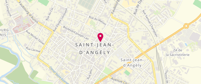 Plan de Espace jeunes de Saint Jean d'Angély, 12 Place du 18 Juin, 17400 Saint-Jean-d'Angély