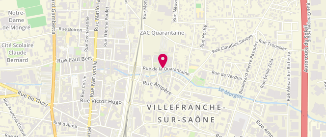 Plan de AL municipaux Adolescents, 230 Rue de la Quarantaine, 69400 Villefranche-sur-Saône
