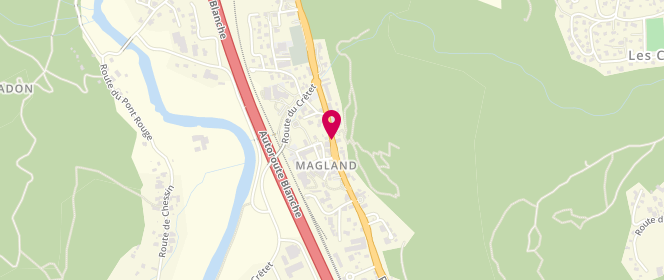 Plan de Mairie de Magland - Service Animation Jeunesse, 1021 Route Nationale, 74300 Magland
