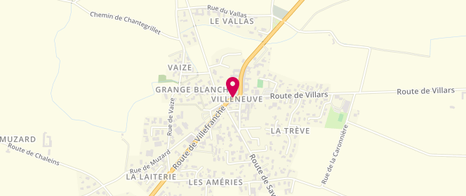 Plan de Accueil de loisirs de Villeneuve, 206 Route de Villefranche, 01480 Villeneuve