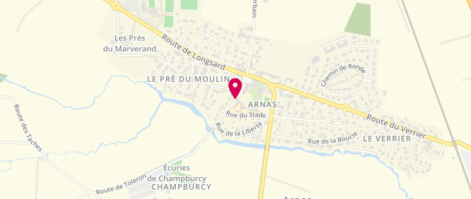 Plan de Accueil de loisirs périscolaire la Farandole, 95 Rue du Beaujolais, 69400 Arnas