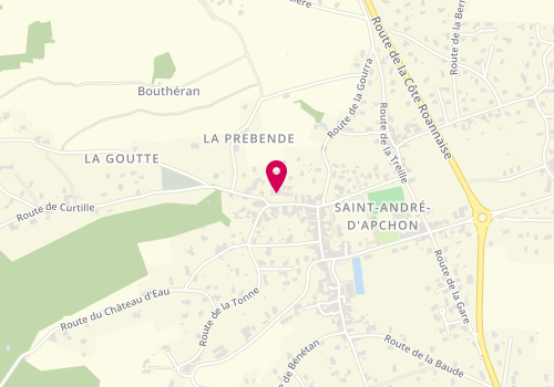 Plan de Centre de loisirs Saint André d'Apchon, 16 Rue de l'Église, 42370 Saint-André-d'Apchon