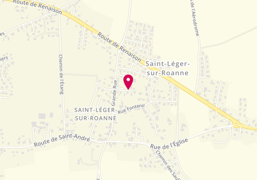 Plan de Centre de losisrs intercommunal - saint Leger sur Roanne, 350 Grande Rue, 42155 Saint-Léger-sur-Roanne