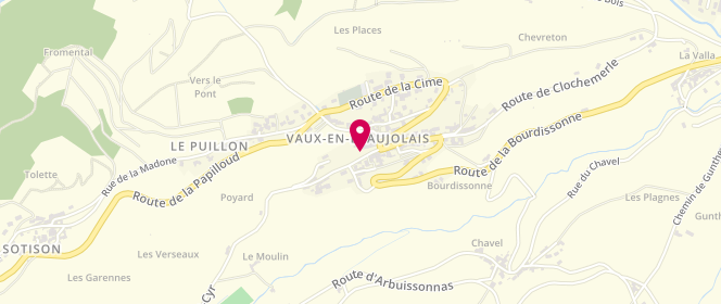 Plan de L'Ile aux Enfants, Le Bourg, 69460 Vaux-en-Beaujolais