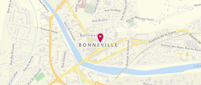 Plan de Accueils périscolaires de Bonneville, 2 Place de l'Hôtel de Ville, 74130 Bonneville
