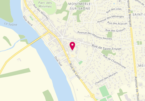 Plan de Accueil périscolaire de Montmerle sur saône, 35 Rue de Lyon, 01090 Montmerle-sur-Saône