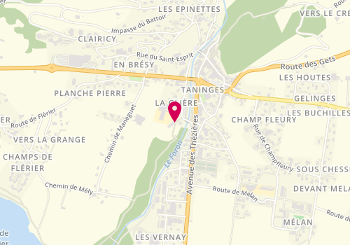 Plan de MJC Taninges Local d'Jeunes, Avenue des Glières, 74440 Taninges