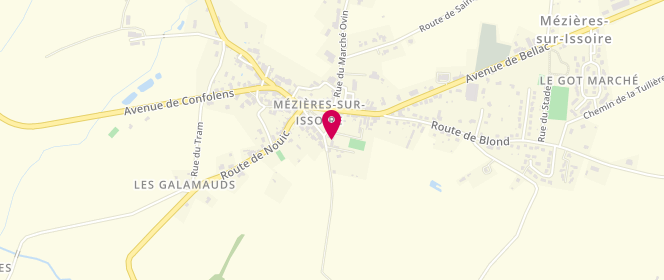 Plan de Accueil de loisirs De Mézières Sur Issoire, 6 Place de la République, 87330 Mézières-sur-Issoire