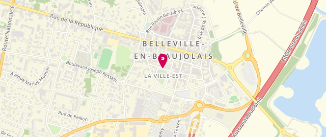 Plan de Accueil de loisirs point information jeunesse, Rue du Beaujolais, 69220 Belleville