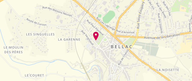 Plan de Accueil de loisirs de Bellac, Rue des Rochettes - Centre Culturel Municipal, 87300 Bellac