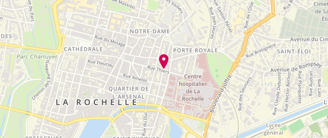 Plan de Espace jeunes de la Rochelle, 42 Rue des Fonderies, 17000 La Rochelle