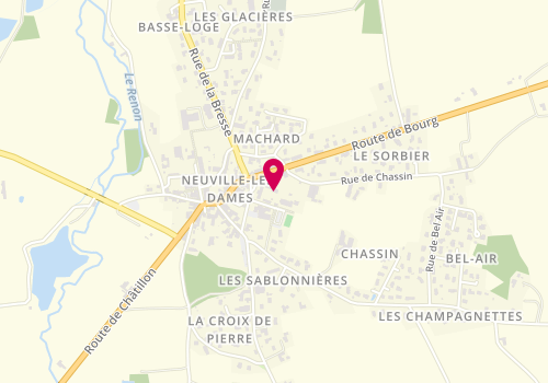 Plan de Accueil périscolaire de Neuvilles les Dames, 25 Place de la Mairie, 01400 Neuville-les-Dames