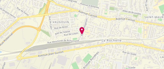 Plan de Centre de loisirs Marcellin Berthelot, 35 Rue Vaugouin, 17000 La Rochelle