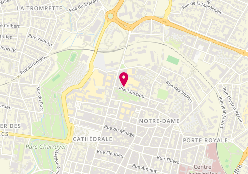 Plan de Association des établissements catholiques Fenelon, 36 Rue Massiou, 17000 La Rochelle
