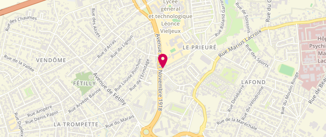 Plan de Centre de loisirs le Prieuré, 31 Rue Commandant l'Herminier, 17000 La Rochelle