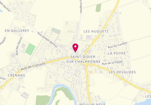 Plan de Centre de loisirs Léo Lagrange, Place Georges Agriel, 01140 Saint-Didier-sur-Chalaronne