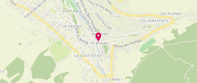 Plan de Association l'Outa périscolaire, Chemin du Mas du Bouchet, 74110 Morzine