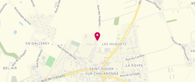 Plan de Accueil de loisirs et périscolaire de Saint Didier sur Chalaronne, 251 Rue des Huguets, 01140 Saint-Didier-sur-Chalaronne