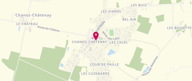 Plan de Accueil de loisirs périscolaire de Chanoz-Châtenay, Le Village, 01400 Chanoz-Châtenay