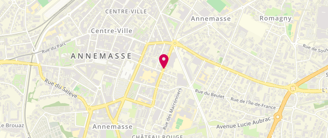 Plan de Accueil de loisirs Maternel Marianne Cohn, 16 Rue Aristide Briand, 74100 Annemasse