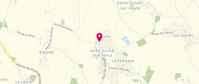 Plan de Accueil de loisirs périscolaire de Saint-Julien-sur-Veyle, Le Village, 01540 Saint-Julien-sur-Veyle
