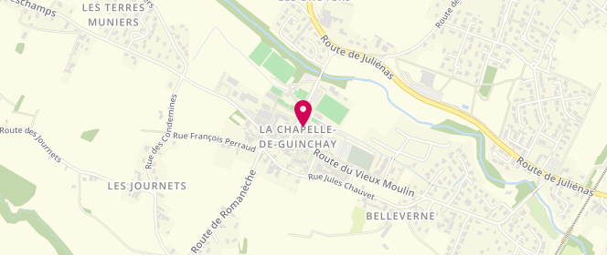 Plan de Accueil périscolaire, 5 Place de l'Église, 71570 La Chapelle-de-Guinchay
