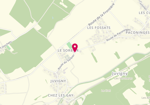 Plan de Mairie de Juvigny, 305 Route du Sorbier, 74100 Juvigny