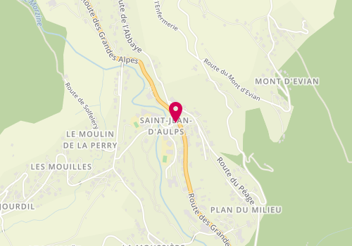 Plan de Association Post et périscolaire de saint Jean d'Aulps, Chef Lieu, 74430 Saint-Jean-d'Aulps