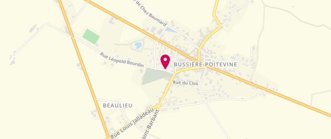 Plan de Accueil de loisirs Bussière Poitevine, 10 Route Léopold Bourdin, 87320 Bussière-Poitevine