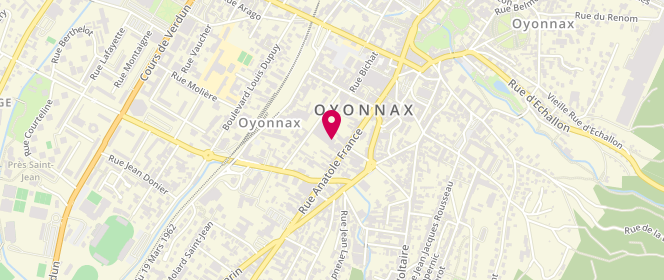 Plan de Accueil de loisirs d'Oyonnax Est, 144 Rue Anatole France, 01100 Oyonnax