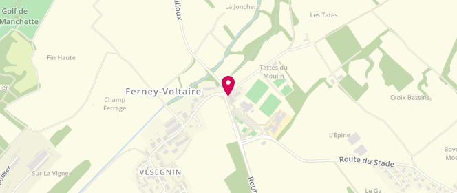 Plan de Association Eclat, 20 Chemin des Tattes du Moulin, 01280 Prévessin-Moëns
