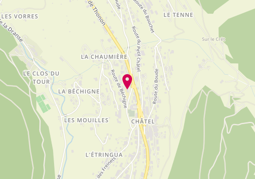 Plan de Le Club des Petits Montagnards, 58 Route de la Béchgne, 74390 Châtel