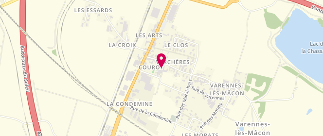 Plan de Accueil de loisirs De Varennes Les Mâcon, Rue Cador Laborier, 71000 Varennes-lès-Mâcon