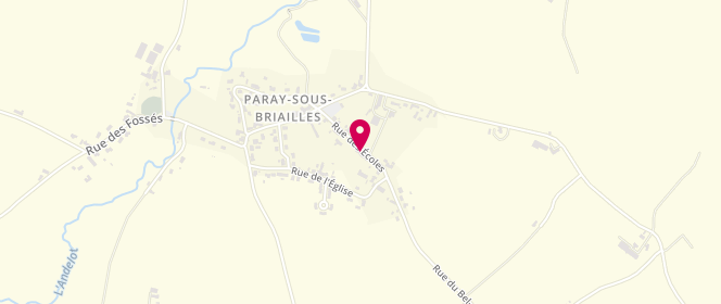 Plan de Accueil de loisirs Paray-Sous-Briailles, 14 Rue des Écoles, 03500 Paray-sous-Briailles