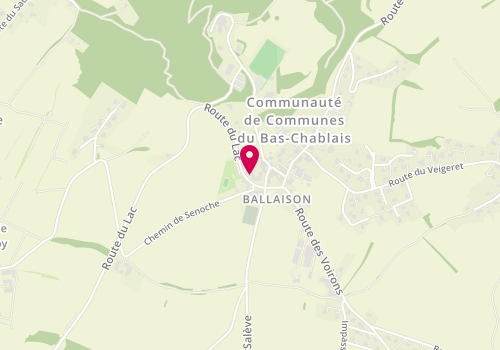 Plan de Les Bout'choux de Ballaison, 25 Chemin de l'Eglise, 74140 Ballaison