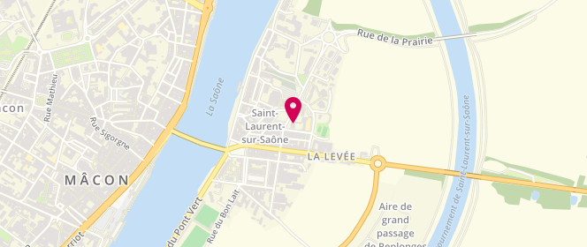 Plan de Accueil de loisirs Roger Bady, 1 Place Jules Goyon, 01750 Saint-Laurent-sur-Saône