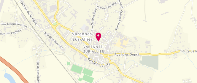 Plan de Accueil de loisirs les Mille et une Mains, Rue Louis Bonjon, 03150 Varennes-sur-Allier