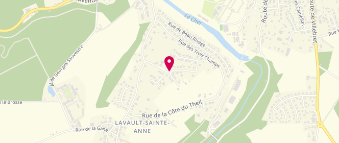 Plan de Chalet les mille pattes, Rue des Girauds, 03100 Lavault-Sainte-Anne