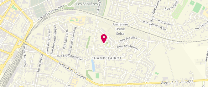 Plan de Accueil de loisirs du Centre socioculturel Champclairot Champommier, 20 Place Germaine Clopeau, 79000 Niort