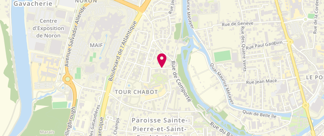 Plan de Accueil de loisirs Ernest Pérochon, Place Louis Jouvet, 79000 Niort