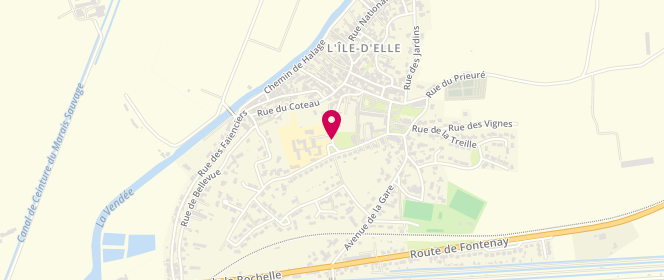 Plan de Accueil de loisirs De L'ile D'elle, Rue du Moulin Rouge, 85770 L'Île-d'Elle