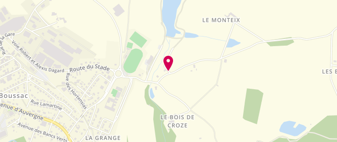 Plan de Accueil de loisirs Du Pays De Boussac - Vilaj, Espace du Montet, 23600 Boussac-Bourg